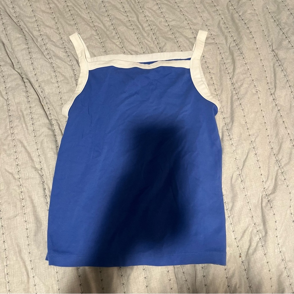 Universal Thread Blue and White Sleeveless Top